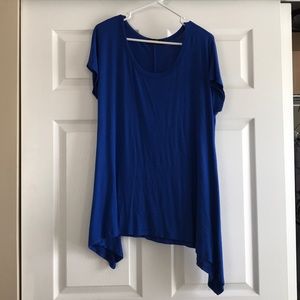 Blue tunic top